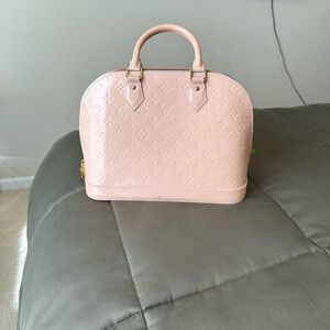 Louis Vuitton Pink Vernis Alma BB Satchel